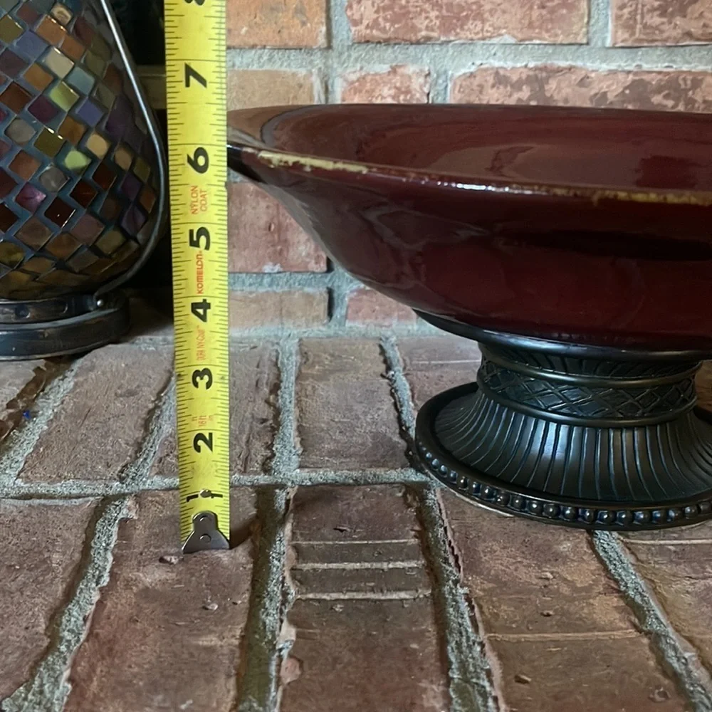 PartyLite Moroccan Spice Pedestal Bowl